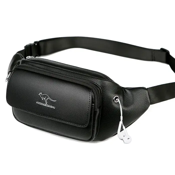 Sac banane en cuir pour hommes