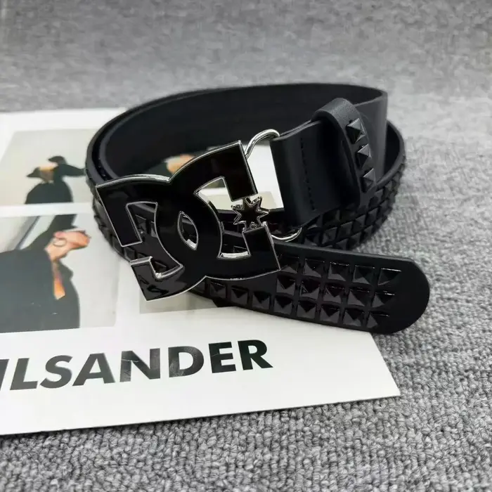 Ceinture de luxe punk 2026 pour femmes et hommes – Style Y2K, design clouté, boucle métallique de ha