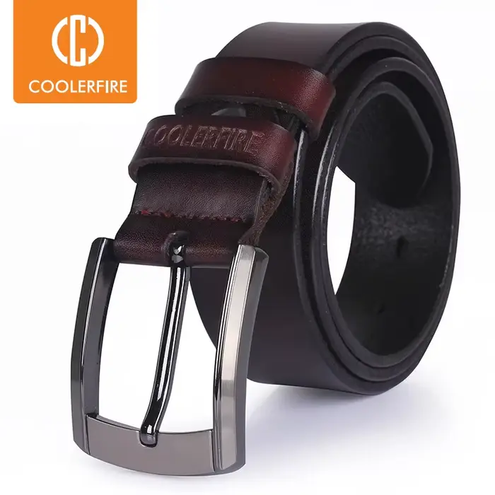 Ceinture en cuir véritable de haute qualité pour hommes