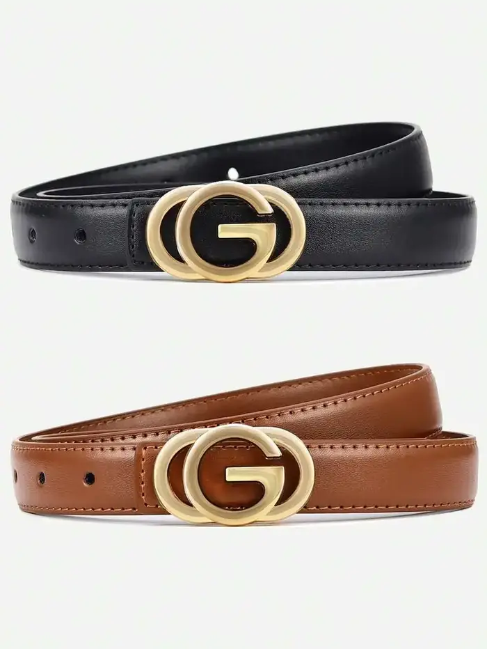 Ceinture en cuir véritable pour femme