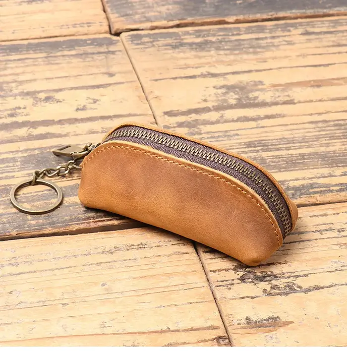 Porte-monnaie vintage avec fermeture éclair
