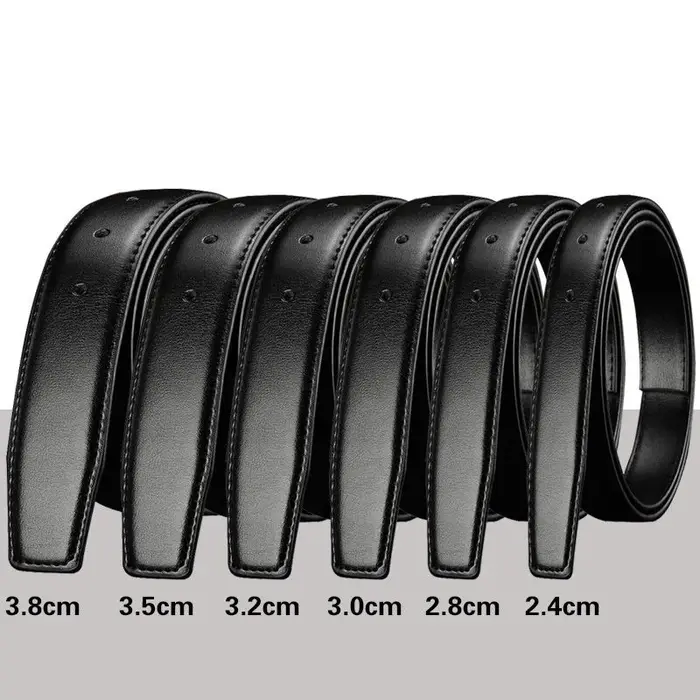 3.8 cm 3.5 cm 3.2 cm 3.0 cm 2.8 cm 2.4 cm ceinture en cuir véritable sans boucle