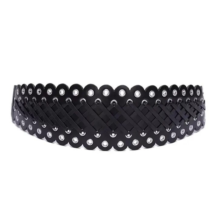 Ceinture Corset à Rivets Larges pour Femme