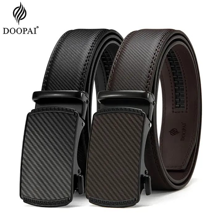 Ceinture en cuir pour hommes, boucle automatique, ceintures en alliage de mode, ceintures de luxe en cuir véritable pour hommes d'affaires, vêtements de luxe de styliste