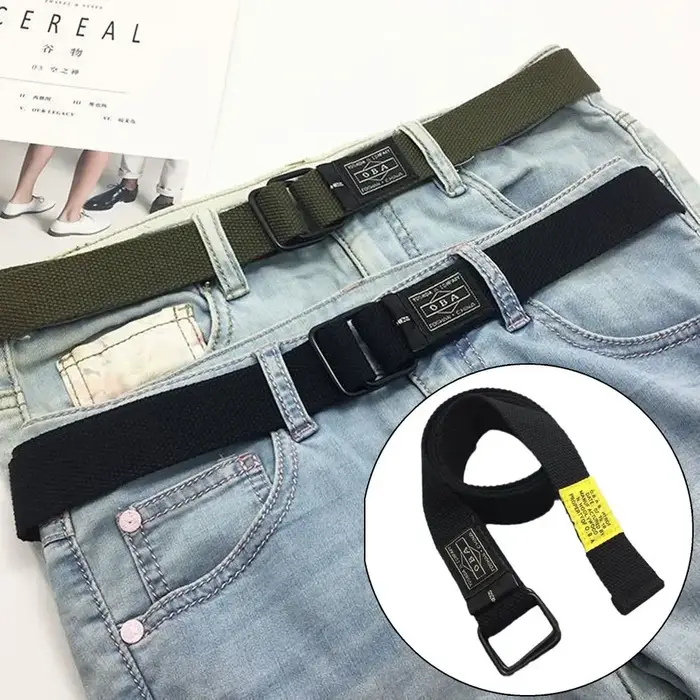 Ceinture en toile tressée en Nylon pour femmes et hommes