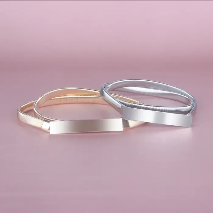 Ceinture en métal doré pour femme