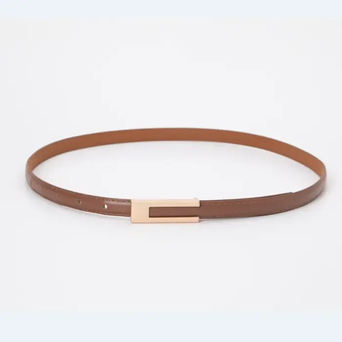 Ceinture pour femme élégante de style vintage, ceinture pour femme décorée d'une boucle dorée, magni