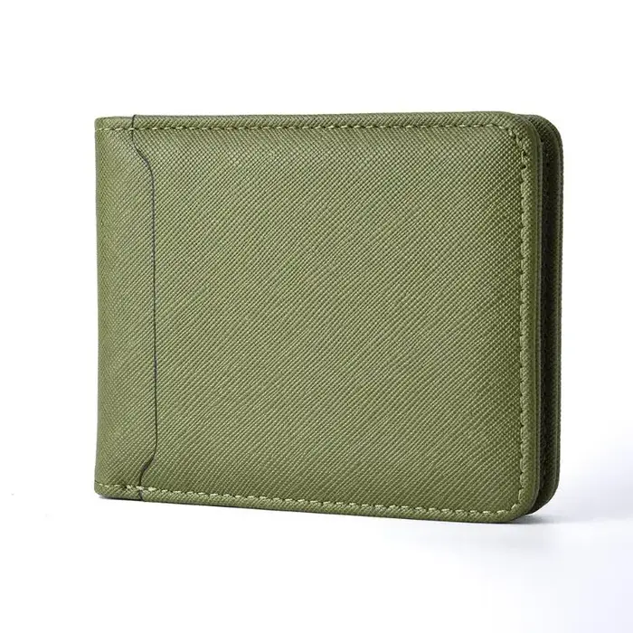 Portefeuille classique rétro en cuir PU pour hommes
