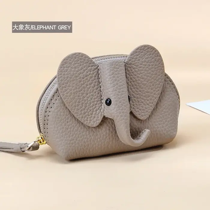 Ins – joli porte-monnaie en forme d'éléphant blanc