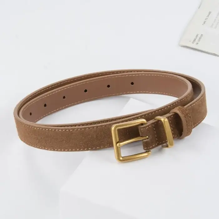 Ceinture en cuir suédé pour femme