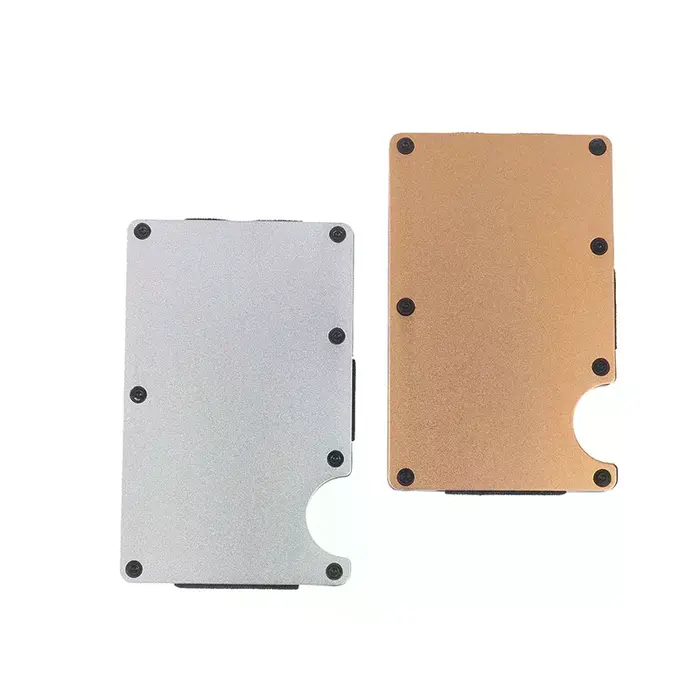 Portefeuille minimaliste pour hommes et femmes - Portefeuille fin anti-RFID