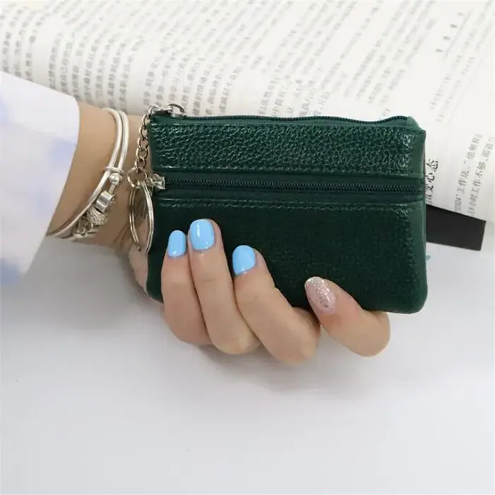 Porte-monnaie en cuir à la mode pour femmes