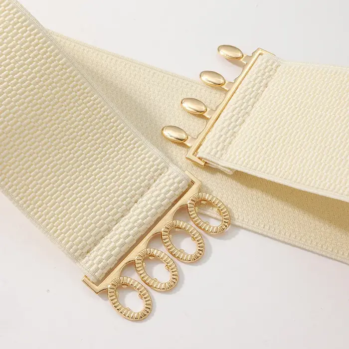 Ceinture large élastique réglable pour femmes avec jupe assortie – Conception de boucle simple, élégante et polyvalente, ceinture corset qui soulève la taille