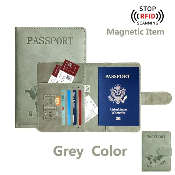 Porte-passeport pour voyage Essentials, étui portefeuille pour accessoires de voyage, porte-livres d