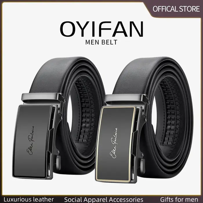 OYIFAN hommes ceinture en cuir véritable