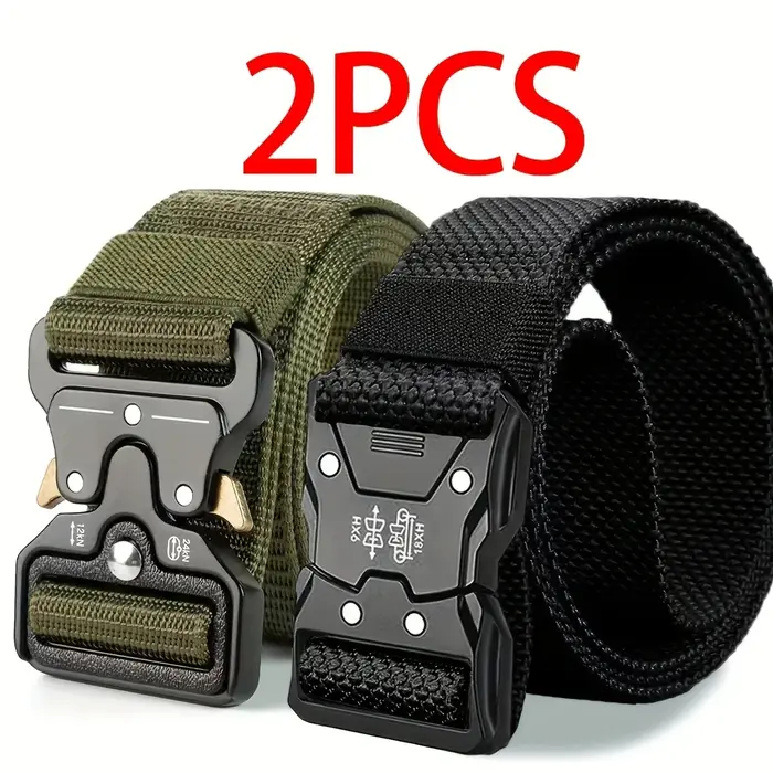 Ceinture tactique pour hommes, ceinture de mode, multifonctionnelle, pour le camping, le golf, les a