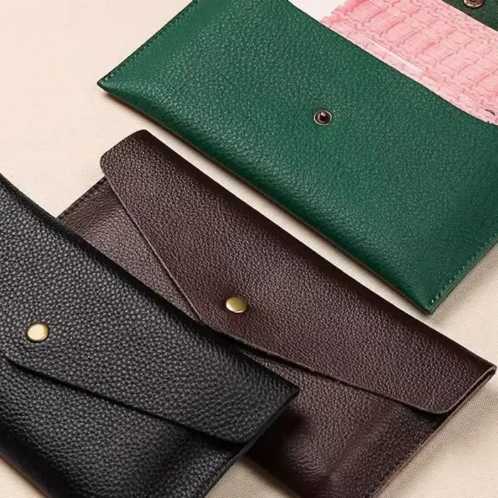 Nouveau Portefeuille en cuir souple pour femmes