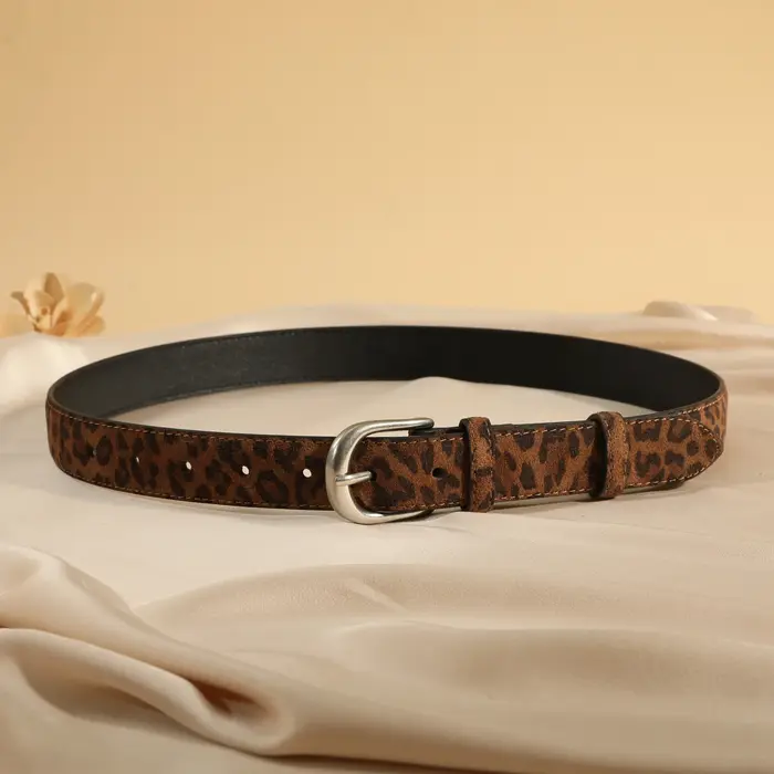 Ceinture pour femme à imprimé léopard