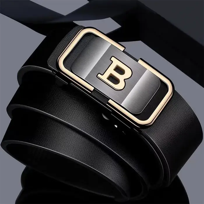 JIFANPAUL Nouvelle Ceinture Homme Tendance à Boucle Automatique Sans Dents