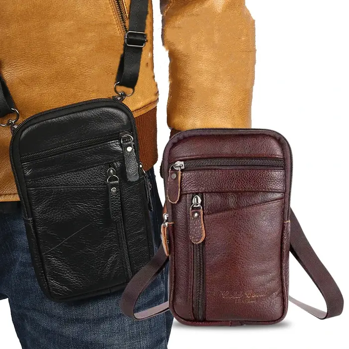 Sac banane en cuir pour homme