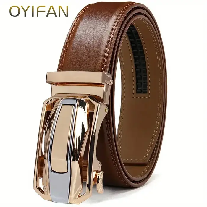 Ceinture en cuir véritable pour hommes