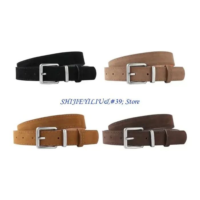 E21F – boucles ceinture en daim pour femmes