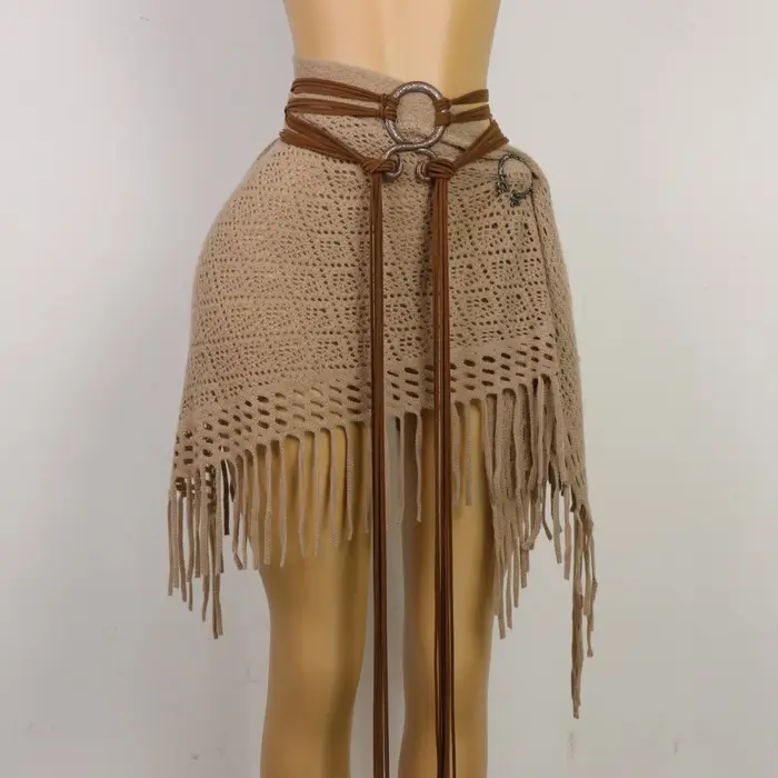 Ceinture longue à nœuds médiévale pour femmes