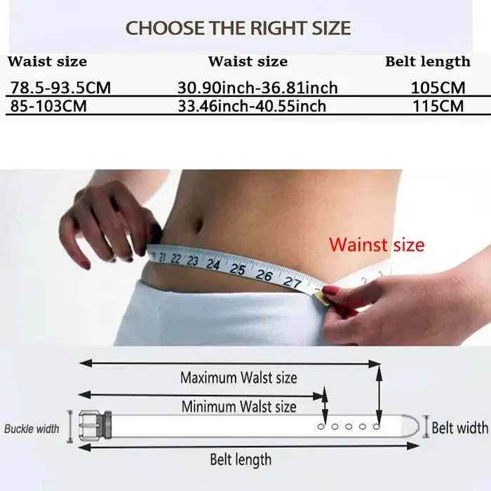 Ceinture en cuir PU pour femmes
