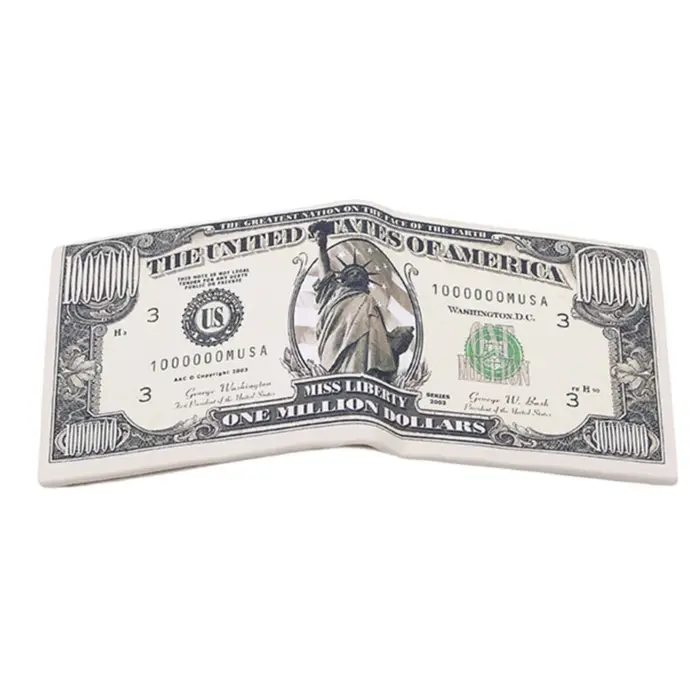 Hommes argent toile portefeuilles crédit porte-carte d'identité sacs sacs sacs à main monnaie Notes 