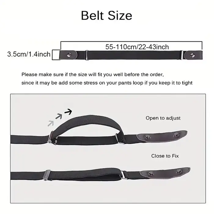 Ceinture élastique Simple et à la mode pour hommes et femmes