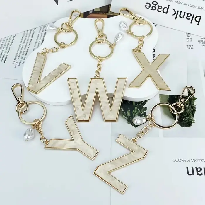 Porte-clés Décoratif A-Z avec Initiales