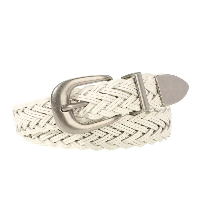 Ceinture tressée vintage pour femme, 2,5 cm de large, 110 cm, ceinture en cuir tissé toutes saisons