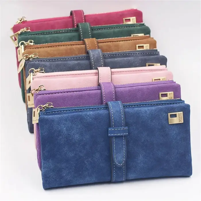 Nouveau Portefeuille Long de Luxe pour Femme