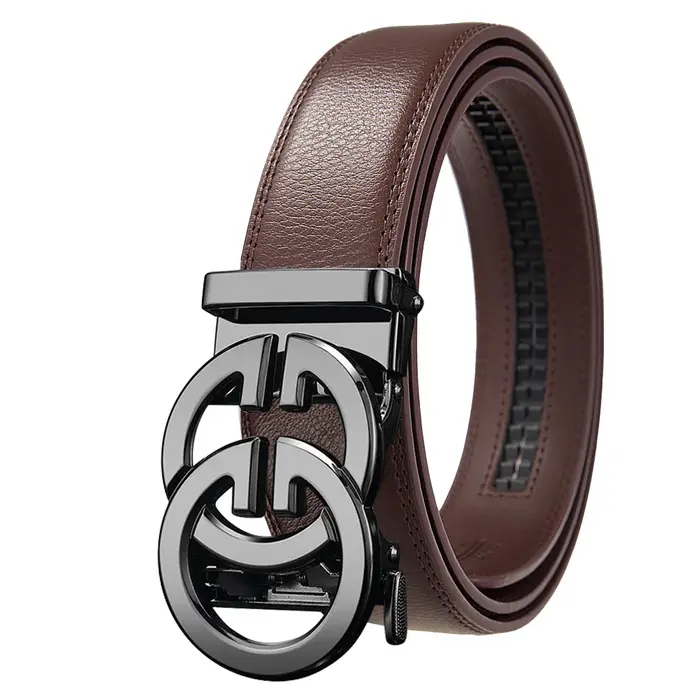 Marque de luxe hommes ceinture de haute qualité en cuir véritable ceinture hommes ceinture automatique affaires ceinture décontractée pour hommes