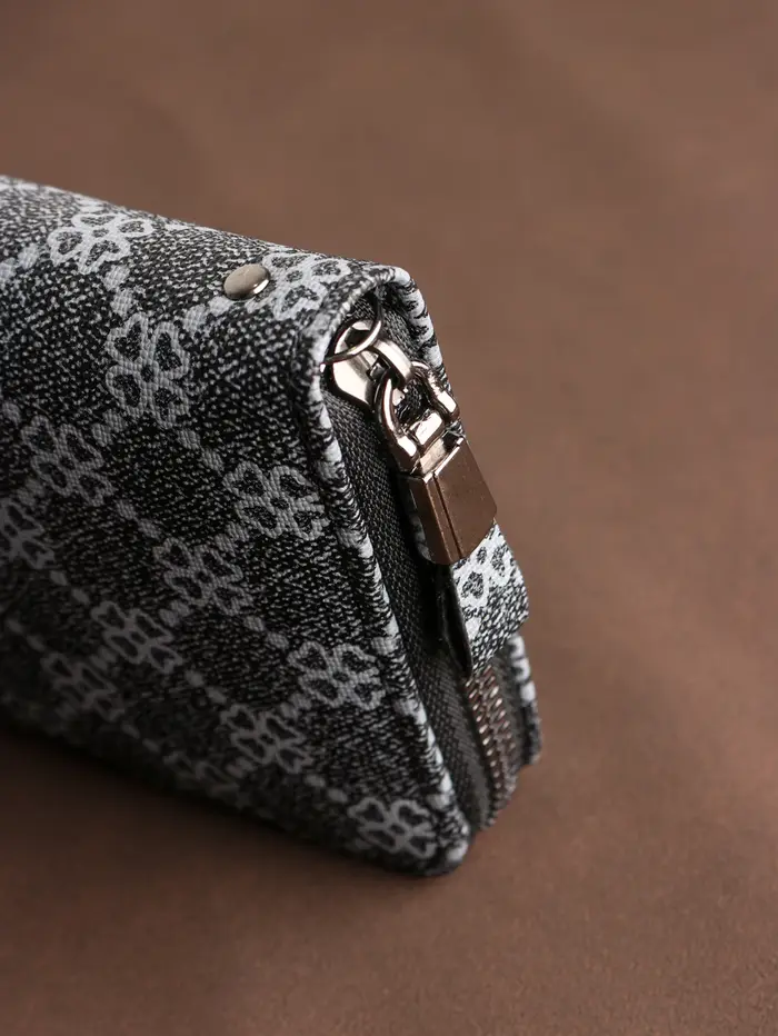 Portefeuille long pour homme - Cuir PU de qualité supérieure avec dragonne amovible