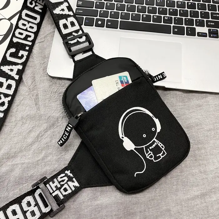 Sac à bandoulière pour hommes INS tendance imperméable petit sac messager carré sacs
