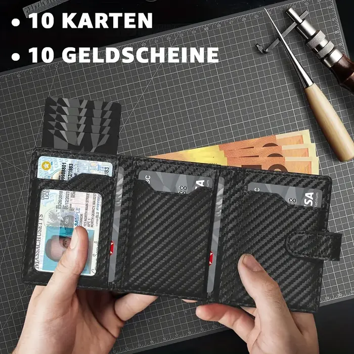 Portefeuille pour hommes avec porte-monnaie Protection RFID