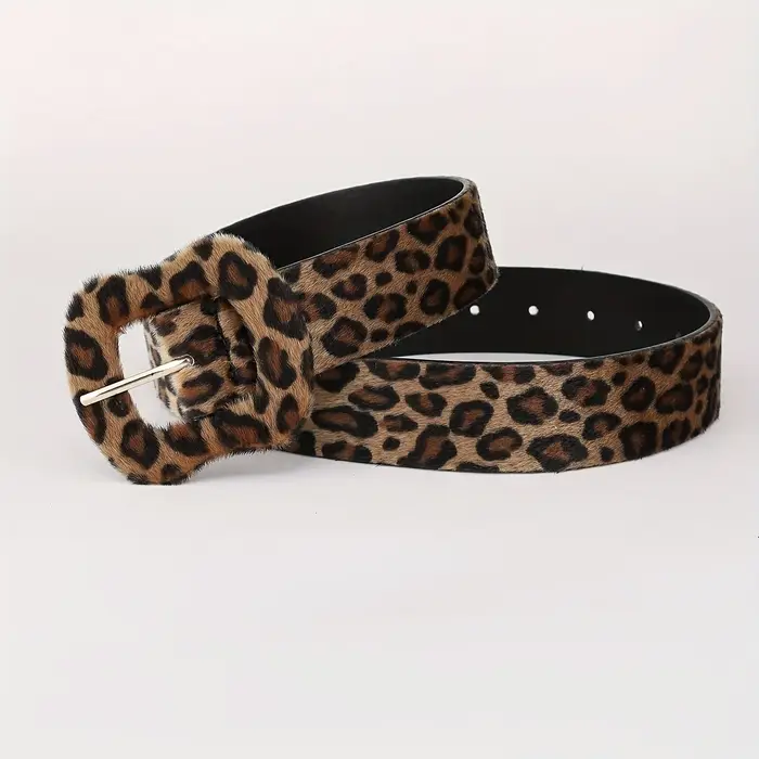 1 ceinture à imprimé léopard pour femme