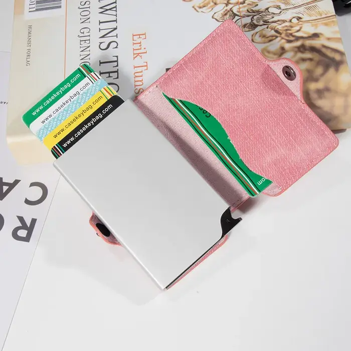 Porte-cartes en cuir à la mode pour femmes