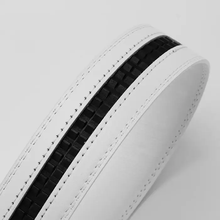 Ceinture en Cuir Véritable Blanc Élégante 2026 pour Hommes et Femmes