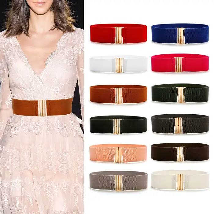 Ceinture large élastique pour femmes