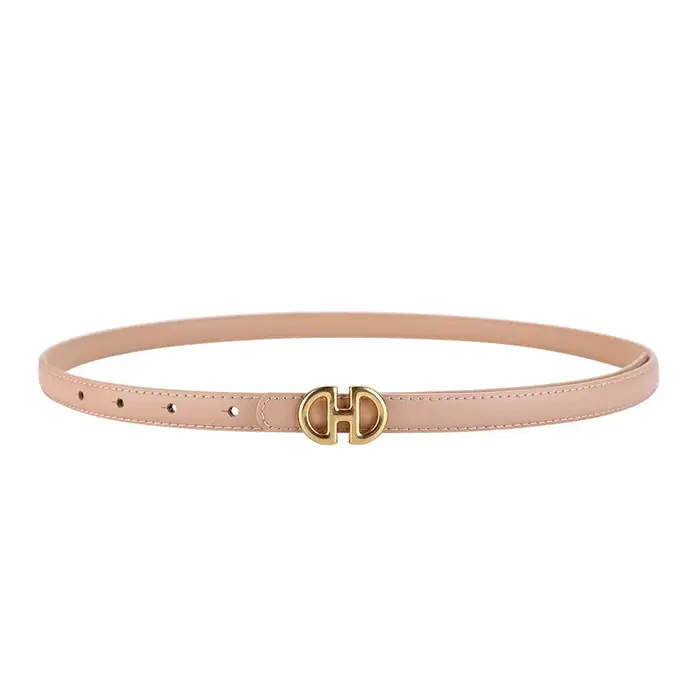 Ceinture fine en cuir véritable pour femmes, mode de luxe, peau de vache de haute qualité, costume décoratif, robe d'été, ceinture fine étroite noire