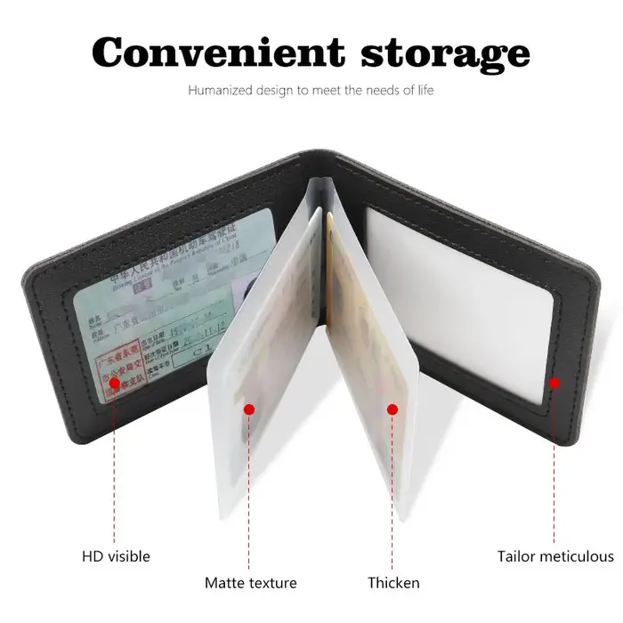 Couverture de permis de conduire de voiture Ultra-mince