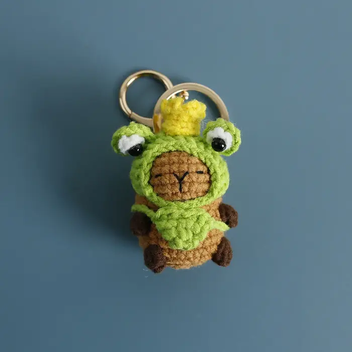 Porte-clés créatif en crochet de dessin animé
