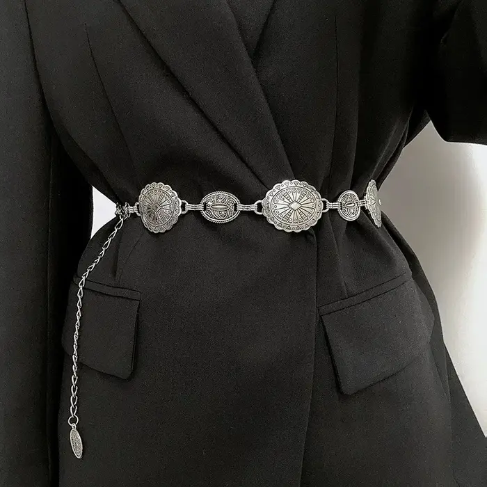 Ceinture pour femmes, nouvel article, design de niche, chaîne de taille décorative, polyvalente, ass