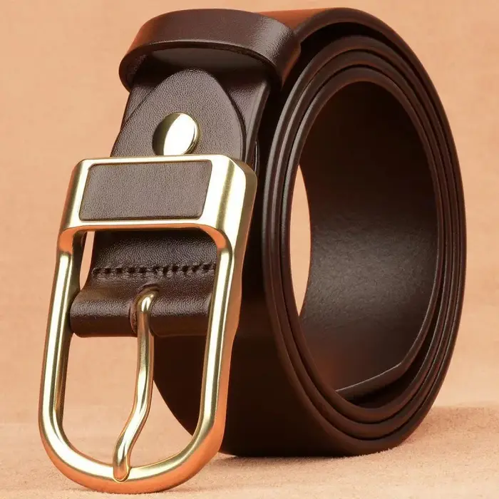 Ceinture à boucle polyvalente et tendance pour hommes, style cowboy, ceinture à boucle à ardillon, ceinture rétro pour jeans, ceinture décontractée pour affaires