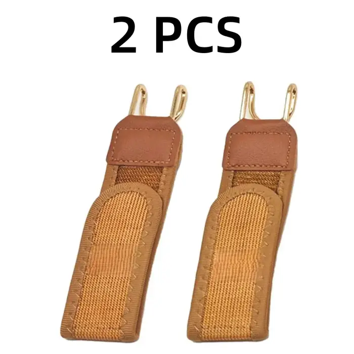 Ceinture élastique réglable à velcro pour hommes, 2 pièces, crochet pratique avec boucle de taille, 