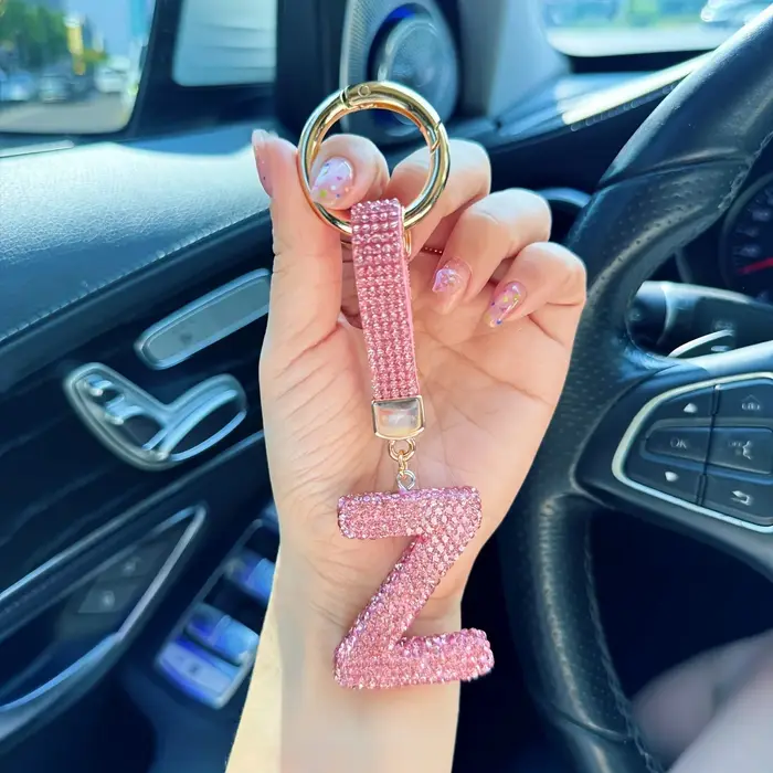 Porte-clés avec lettres élégantes