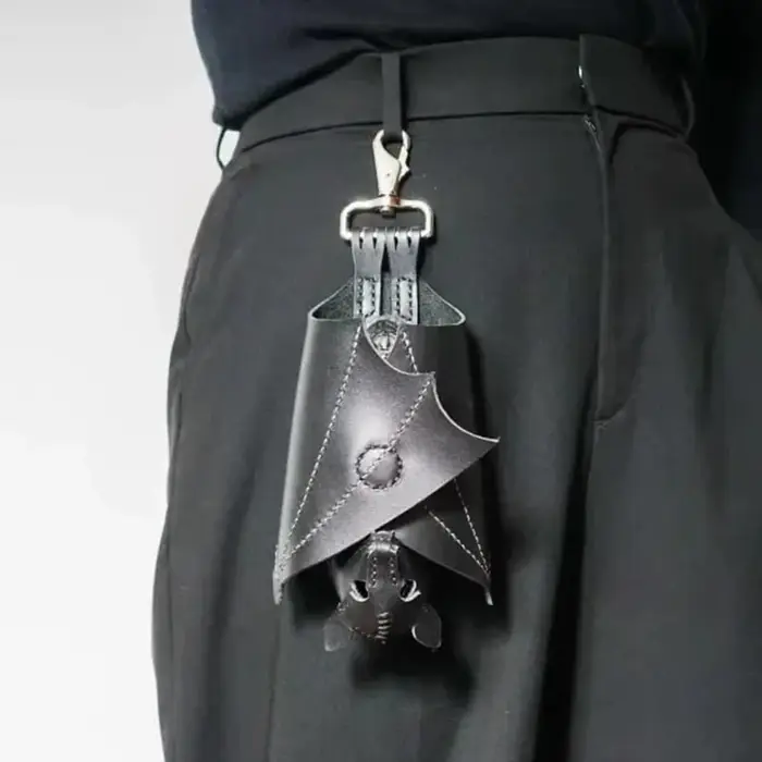 Porte-monnaie en cuir PU chauve-souris