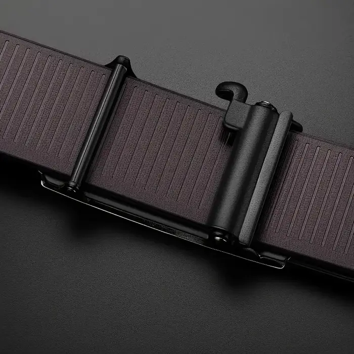 Ceinture polyvalente pour homme en cuir PU avec boucle automatique